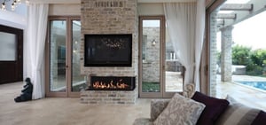 150 Three Sided Fireplace