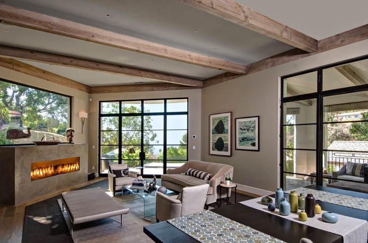 Cornerstone Architects photo with an Ortal Fireplace
