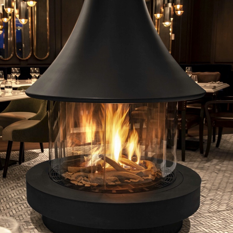 Island and Circle Fireplaces